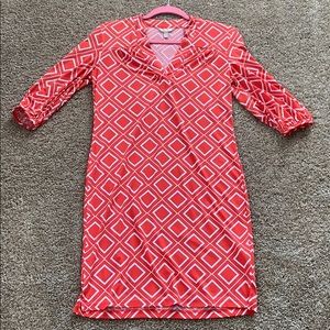 Banana Republic Factory Coral Shift Dress